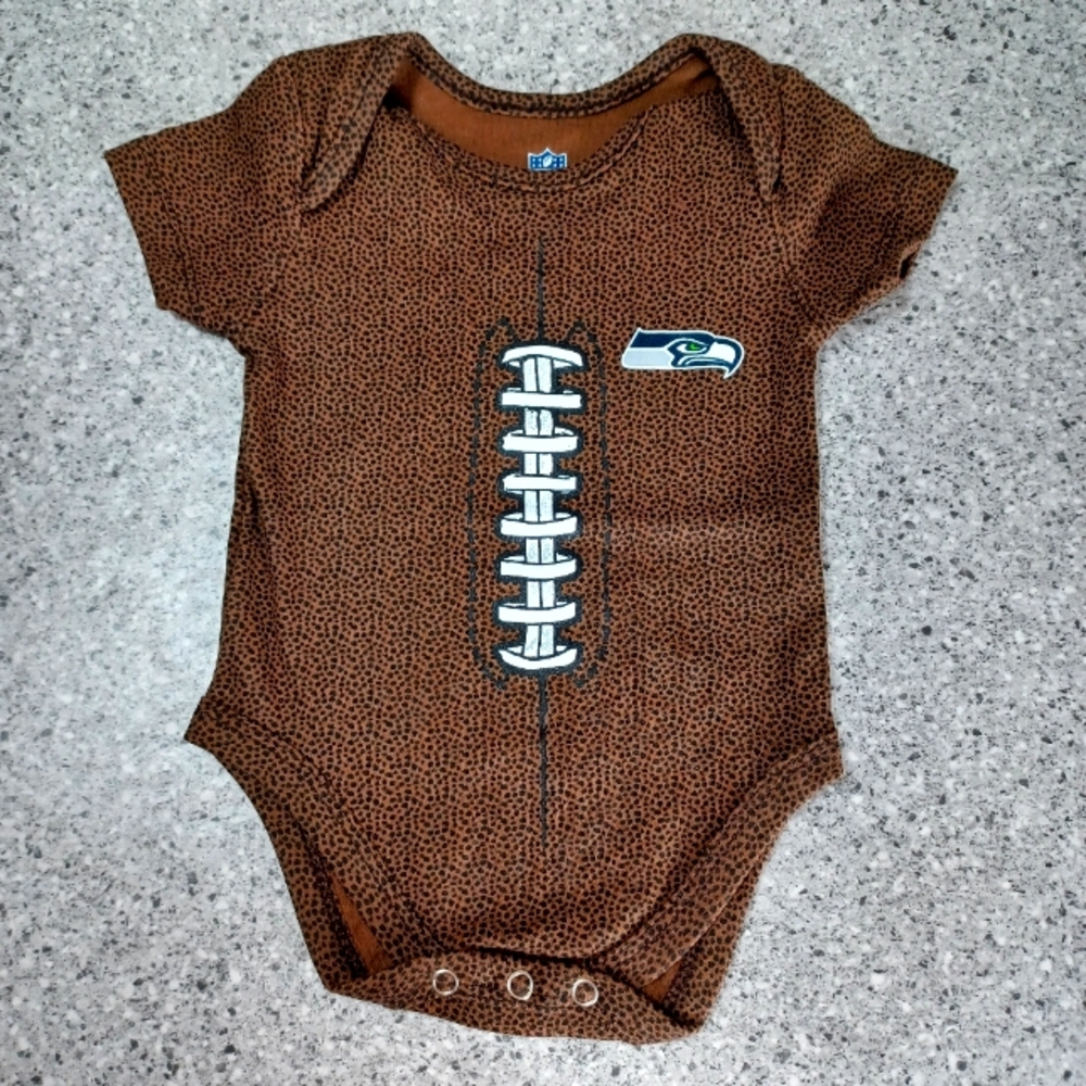 Baby NFL Football Bodysuit Onesie Shirt Seattle Seahawks